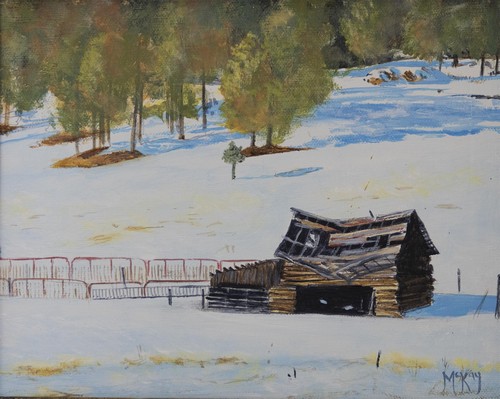 Barn in Divide, CO 8x10 $395 at Hunter Wolff Gallery